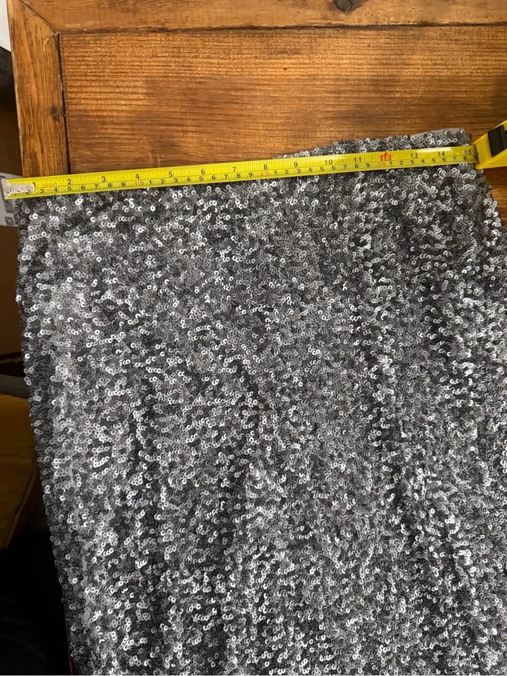 Lafayette 148 New York Silver Sequin Midi Skirt - Picture 3 of 3